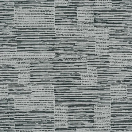 Roman Shades | Hunter - Black and White Regular | Curtain Avenue