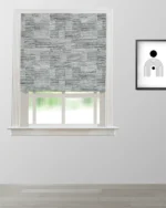 Hunter - Black and White Roman Shades