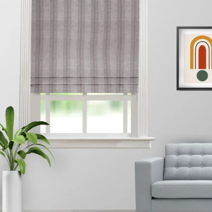 Roman Shades | Java Ash-Roman Shade (Webp) | Curtain Avenue