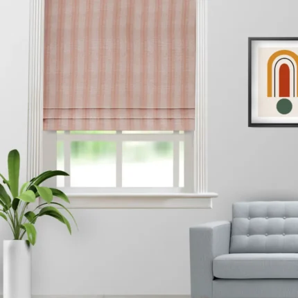 Roman Shades | Java Coral-Roman Shade (Webp) | Curtain Avenue