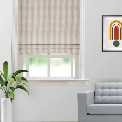 Ripple Fold Drapes | Java Oatmeal-Roman shade (Webp) | Curtain Avenue