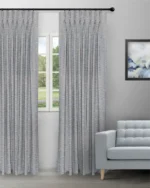 Landscape - Dusky Blue Custom Curtains