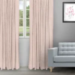Landscape - Minty Rose Ripple Fold Drapes