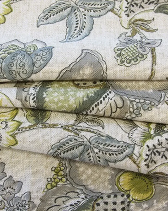 Leaf - Gray Fabric Swatch - Image 2