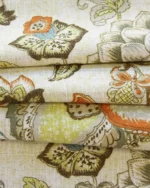 Leaf - Orange Fabric Swatch - Image 2