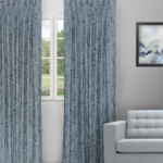 Meadow- Indigo Custom Curtains