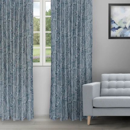 Ripple Fold Drapes | Meadow Indigo - Ripple Fold image | Curtain Avenue