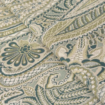 Ripple Fold Drapes | Meadow Waterfall - Close up (Webp) | Curtain Avenue