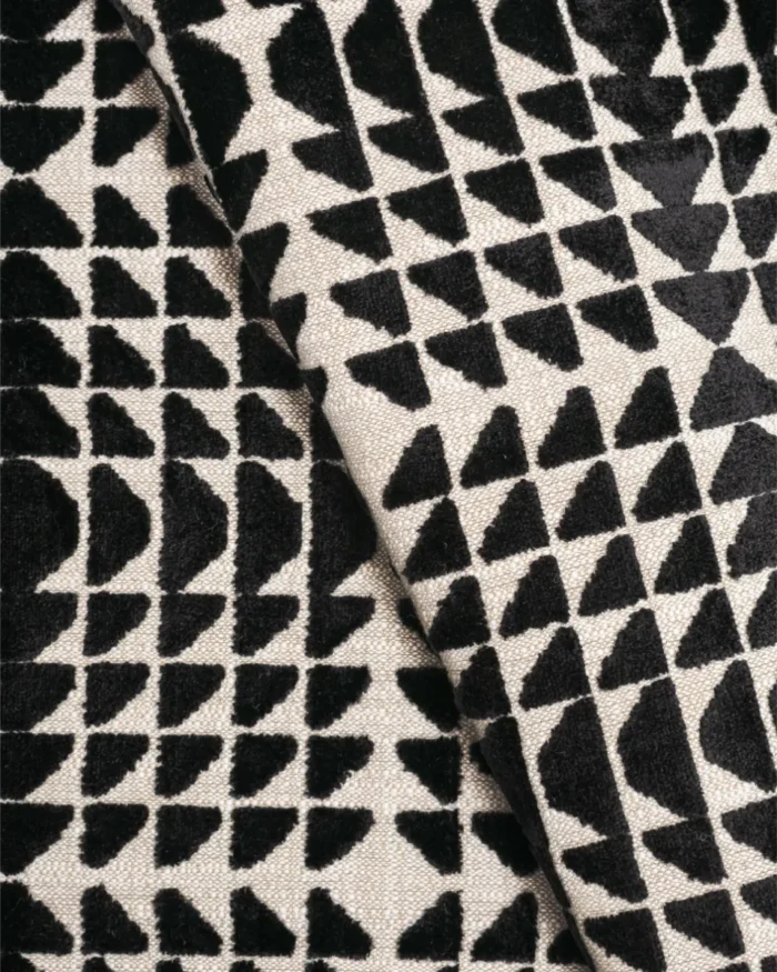 Meyer -  Black and White Roman Shades - Image 2