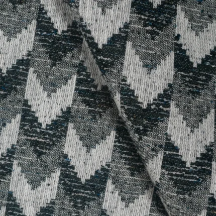 Swatches | Missile - Black and White Cross Fold | Curtain Avenue