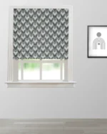 Missile - Black and White Roman Shades