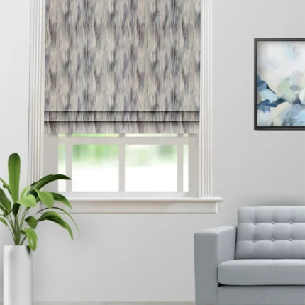 Roman Shades | Ombre - Ocean - Roman Shade (Webp) | Curtain Avenue
