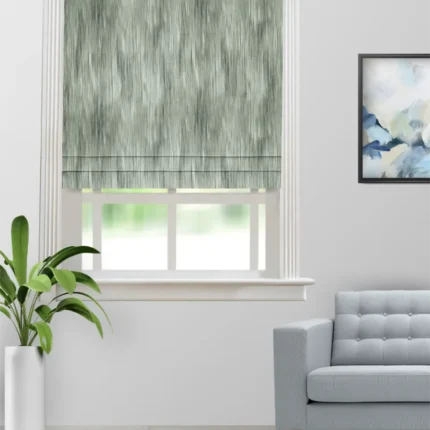 Roman Shades | Ombre Sage - Roman Shade (Webp) | Curtain Avenue