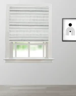 Peony - Black and White Roman Shades