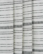 Peony - Black and White Roman Shades - Image 4