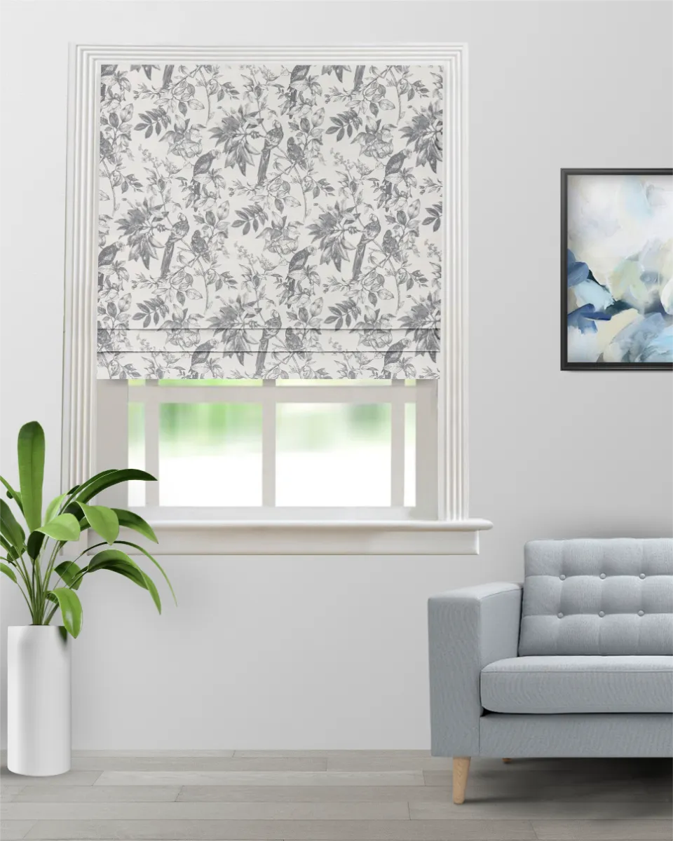 Pero Graphite - Roman Shade (Webp) Pero - Graphite Roman Shades - Image 1