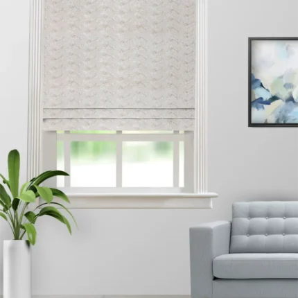 Roman Shades | Pyramid Dove - Roman Shade (Webp) | Curtain Avenue