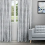 Pyramid - Dusky Blue Ripple Fold Drapes