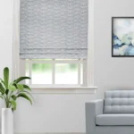 Pyramid - Dusky Blue Roman Shades
