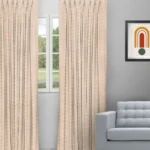 Pyramid - Sand Custom Curtains