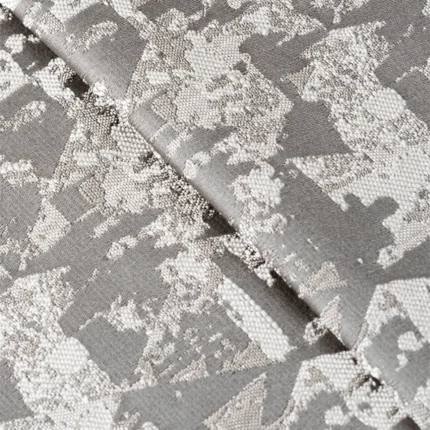 Ripple Fold Drapes | Pyramid Steel - Close up (Webp) | Curtain Avenue