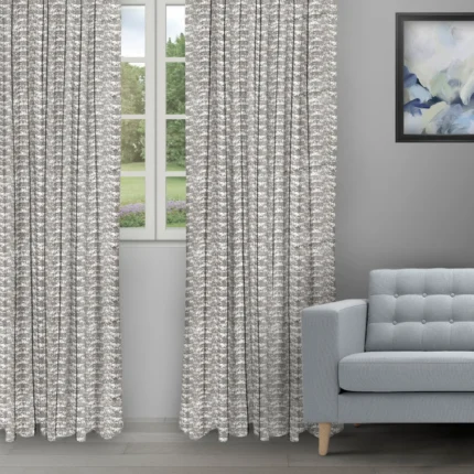 Ripple Fold Drapes | Pyramid Steel - Ripple Fold image | Curtain Avenue