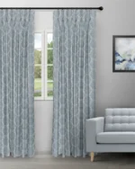Quinlan - Antique Blue Custom Curtains