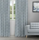 Quinlan - Antique Blue Ripple Fold Drapes