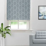 Quinlan - Antique Blue Roman Shades