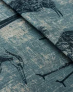 Safari Birds - Aegean Teal Ripple Fold Drapes - Image 2