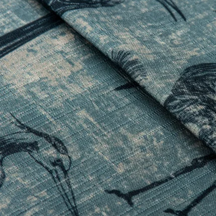 Safari-Birds-Aegean-Teal-Folded-Webp | Curtain Avenue
