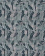 Safari Birds - Aegean Teal Ripple Fold Drapes - Image 3