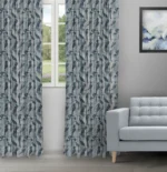 Safari Birds - Aegean Teal Ripple Fold Drapes