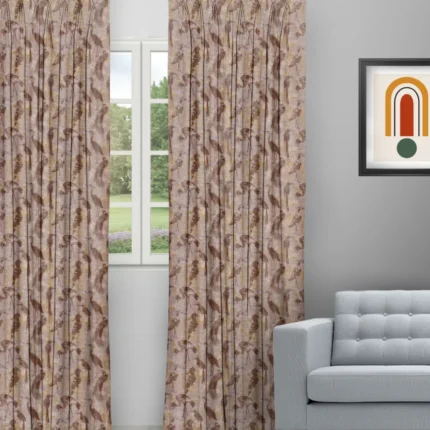 Curtains | Safari Birds - Brass Curtain (Webp) | Curtain Avenue