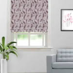 Safari Birds - Plum Roman Shades