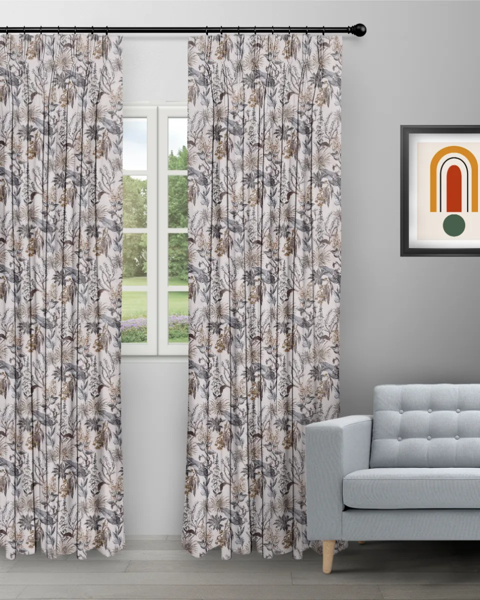 Serene Drapes - Brass Curtain (Webp) Serene Drapes - Brass Custom Curtains - Image 1