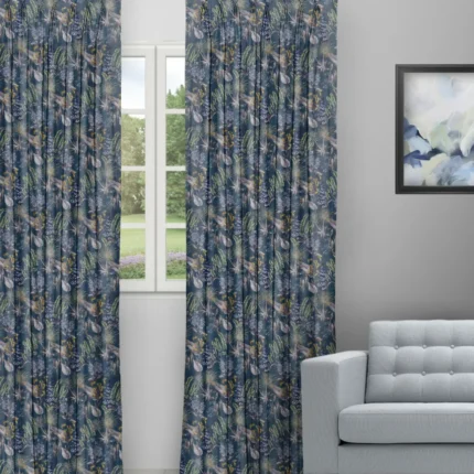 Curtains | Serene Drapes - Teal Blue Curtain (Webp) | Curtain Avenue
