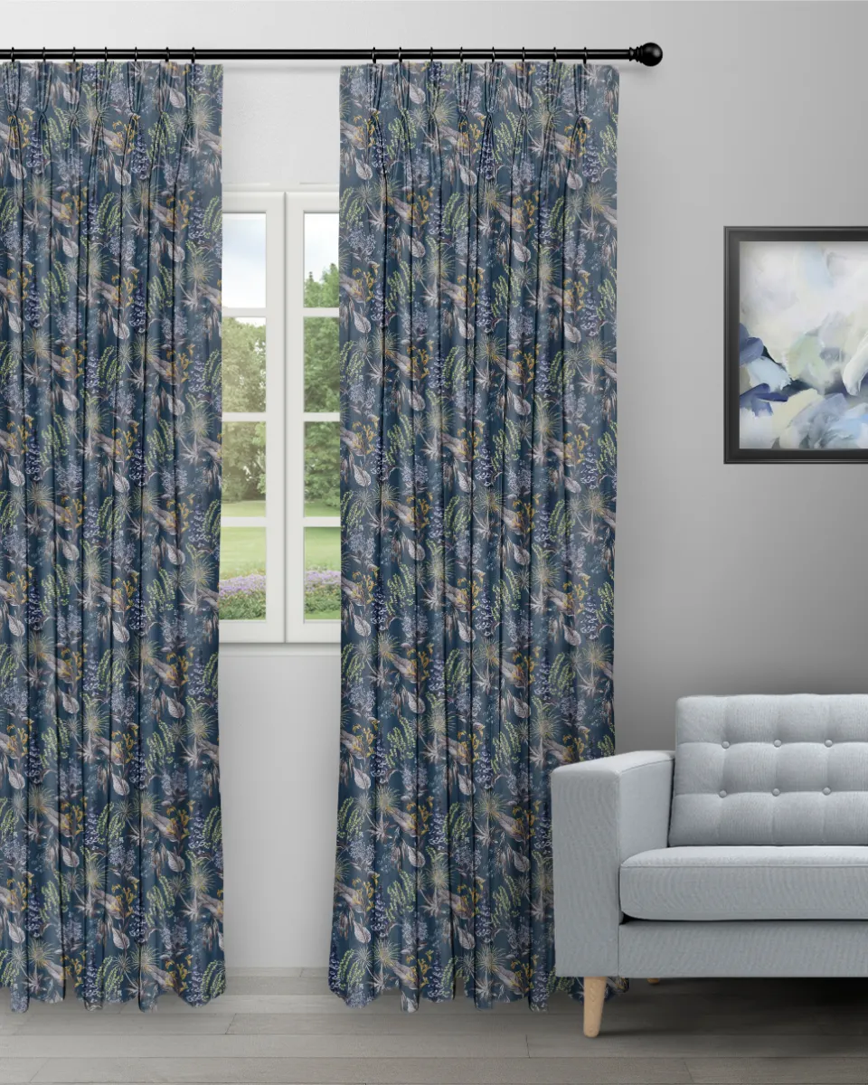 Serene Drapes - Teal Blue Curtain (Webp) Serene Drapes - Teal Blue Custom Cutains - Image 1