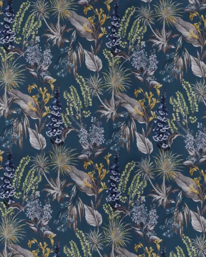 Serene Drapes - Teal Blue Roman Shades - Image 3