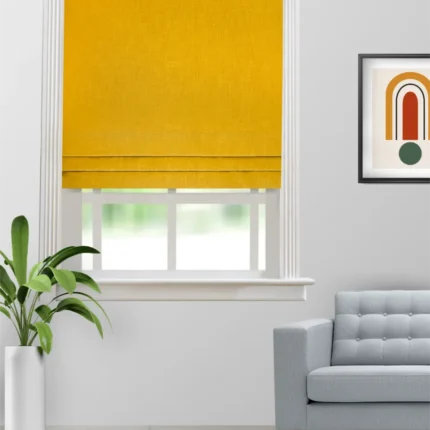 Roman Shades | Somera Butterscotch - Roman Shade image | Curtain Avenue
