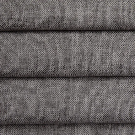 Roman Shades | Somera Charcoal - Folded (Webp | Curtain Avenue