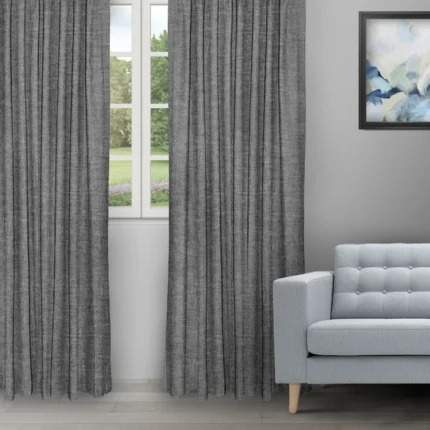 Ripple Fold Drapes | Somera Charcoal - Ripple Fold image | Curtain Avenue