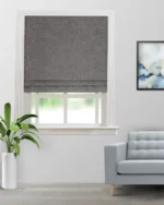 Somera - Charcoal Roman Shades