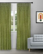 Somera - Grass Green Custom Curtains