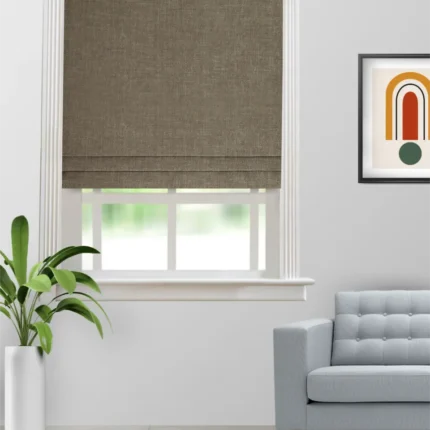 Roman Shades | Somera Latte - Roman Shade (Webp) | Curtain Avenue