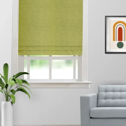 Roman Shades | Somera Moss - Roman Shade (Webp) | Curtain Avenue