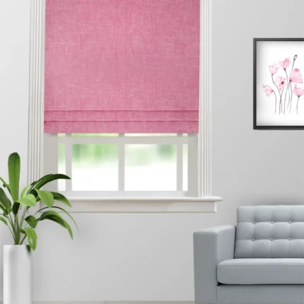 Roman Shades | Somera Petal Pink - Roman Shade (Webp) | Curtain Avenue
