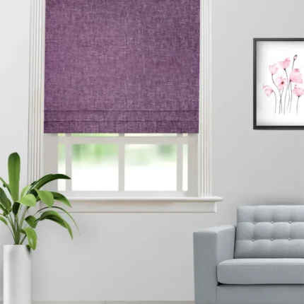 Roman Shades | Somera Plum - Roman Shade (Webp) | Curtain Avenue