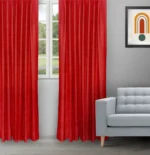 Somera - Red Apple Ripple Fold Drapes