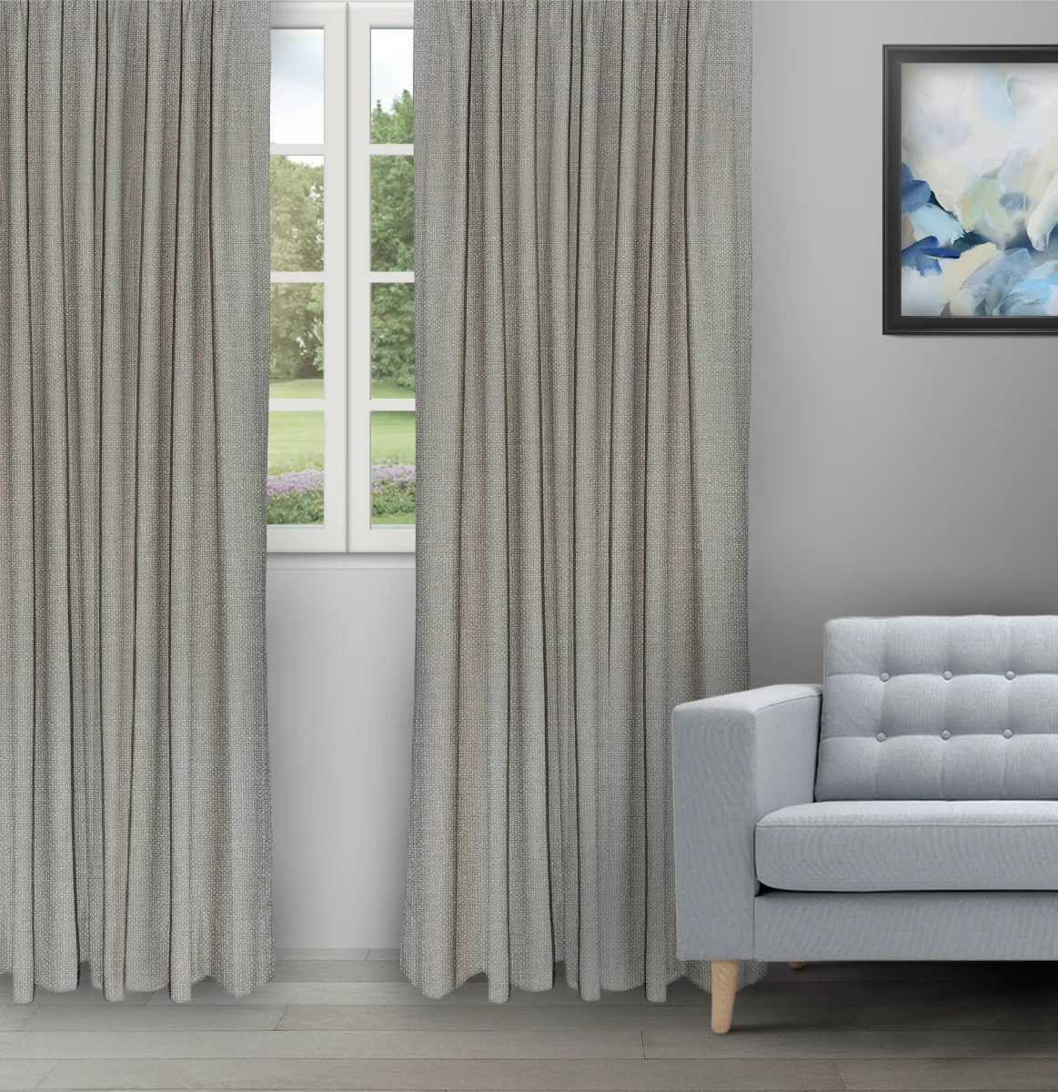 Somera Smoke - Ripple Fold image Ripple Fold Drapes | Somera Smoke - Ripple Fold image | Curtain Avenue